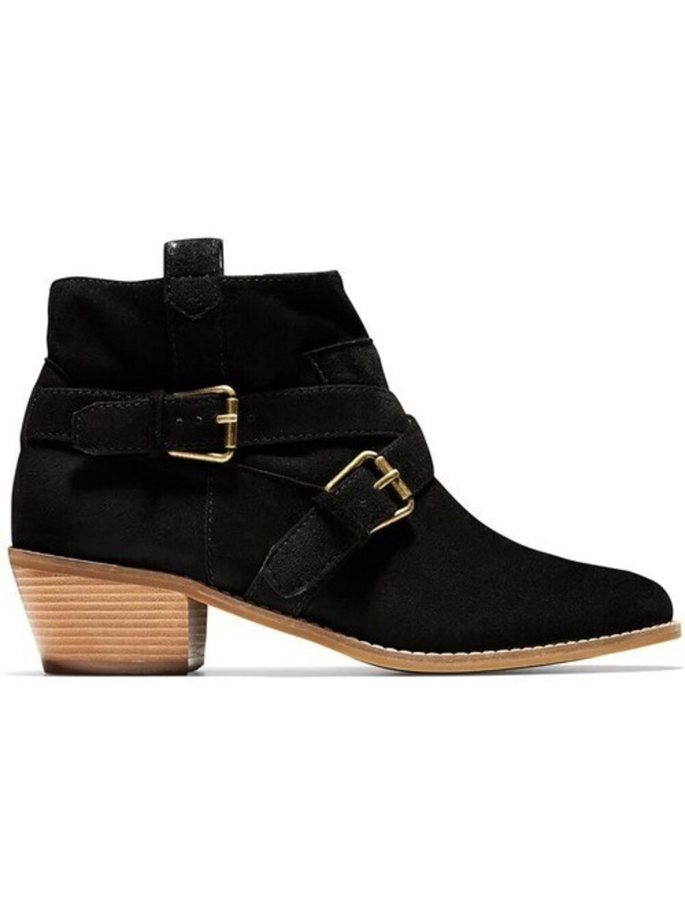 Cole Haan Size 6 NEW Women Jensynn Bootie Buckle Black Ankle Pull On Boots B2-15